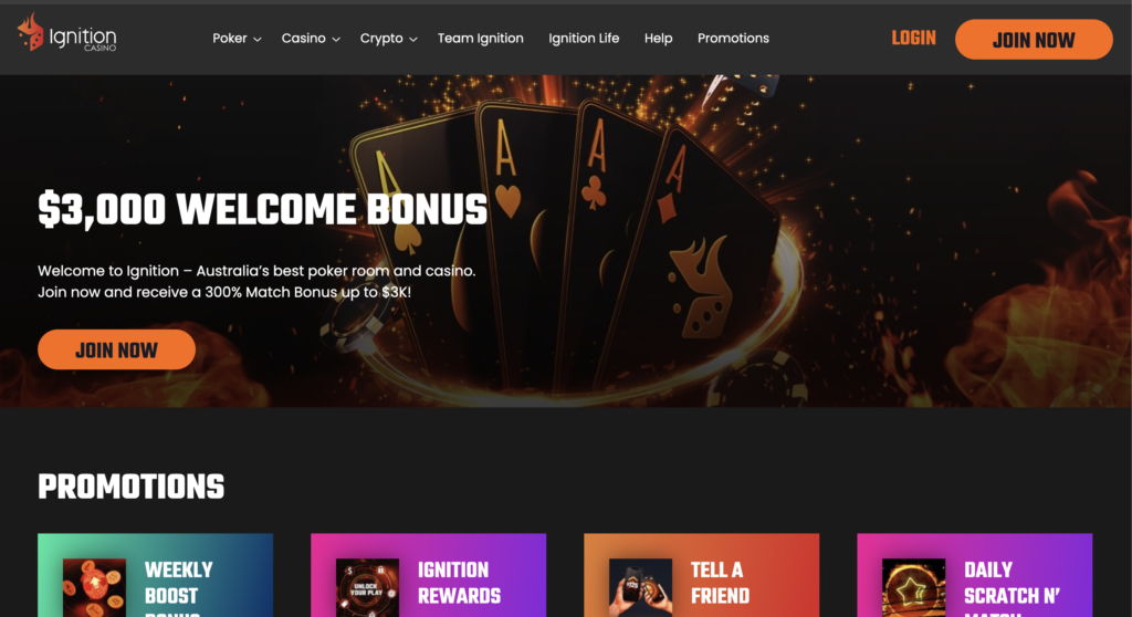 JustCasino website